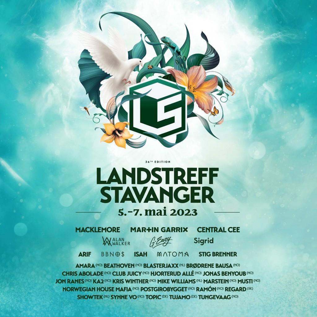 Lineup Poster Landstreff Stavanger 2023