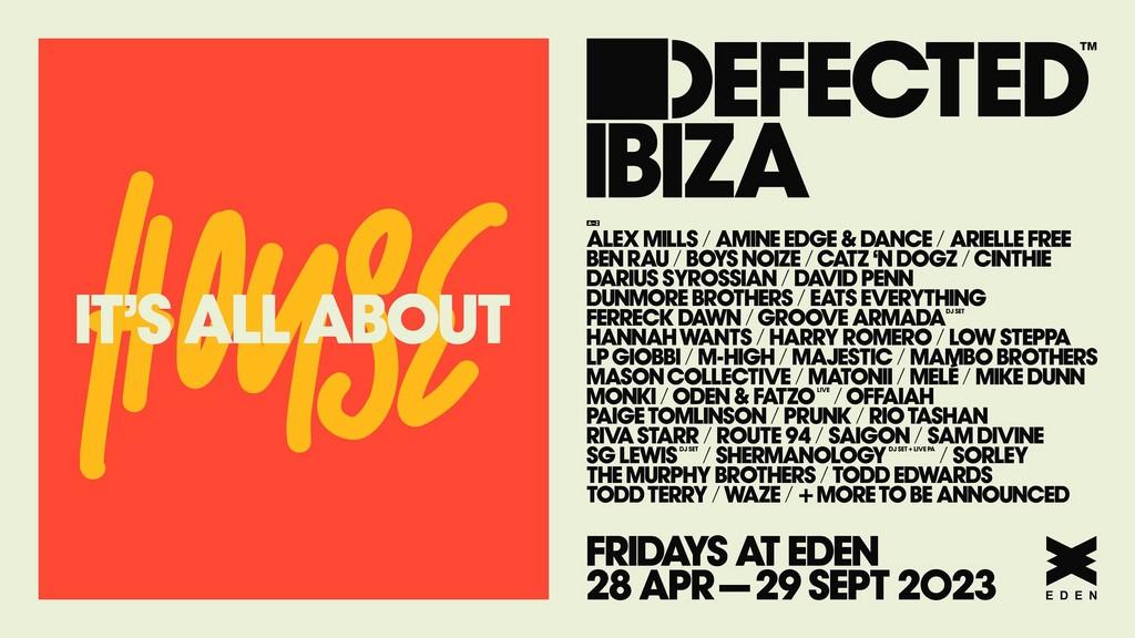 Lineup Poster Defected Ibiza Festival 2023