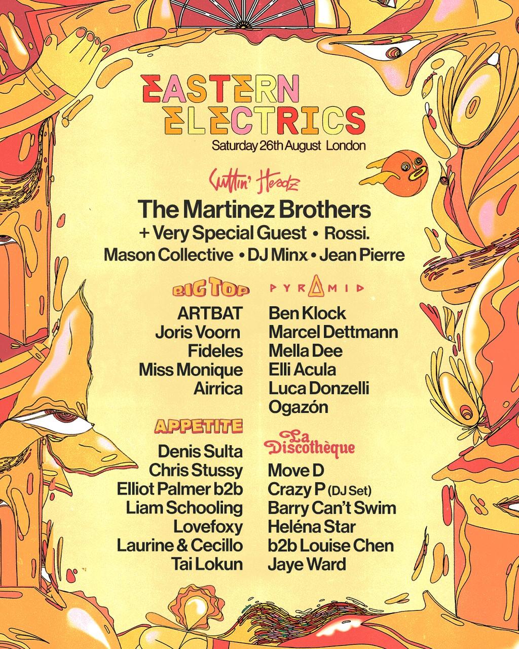 Lineup Poster Eastern Electrics 2023