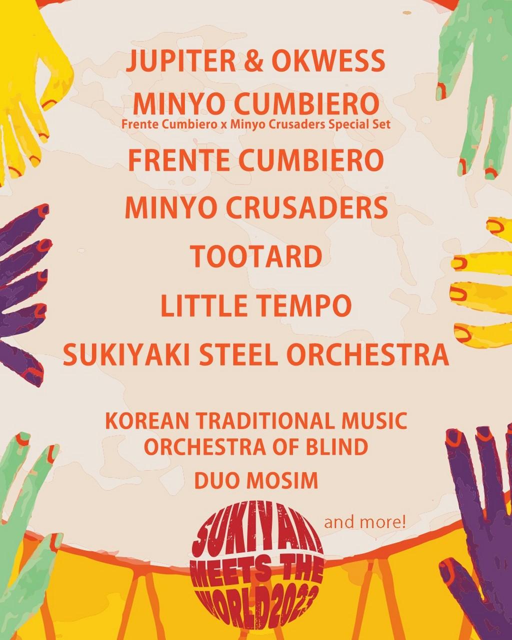 Lineup Poster Sukiyaki Meets The World 2023