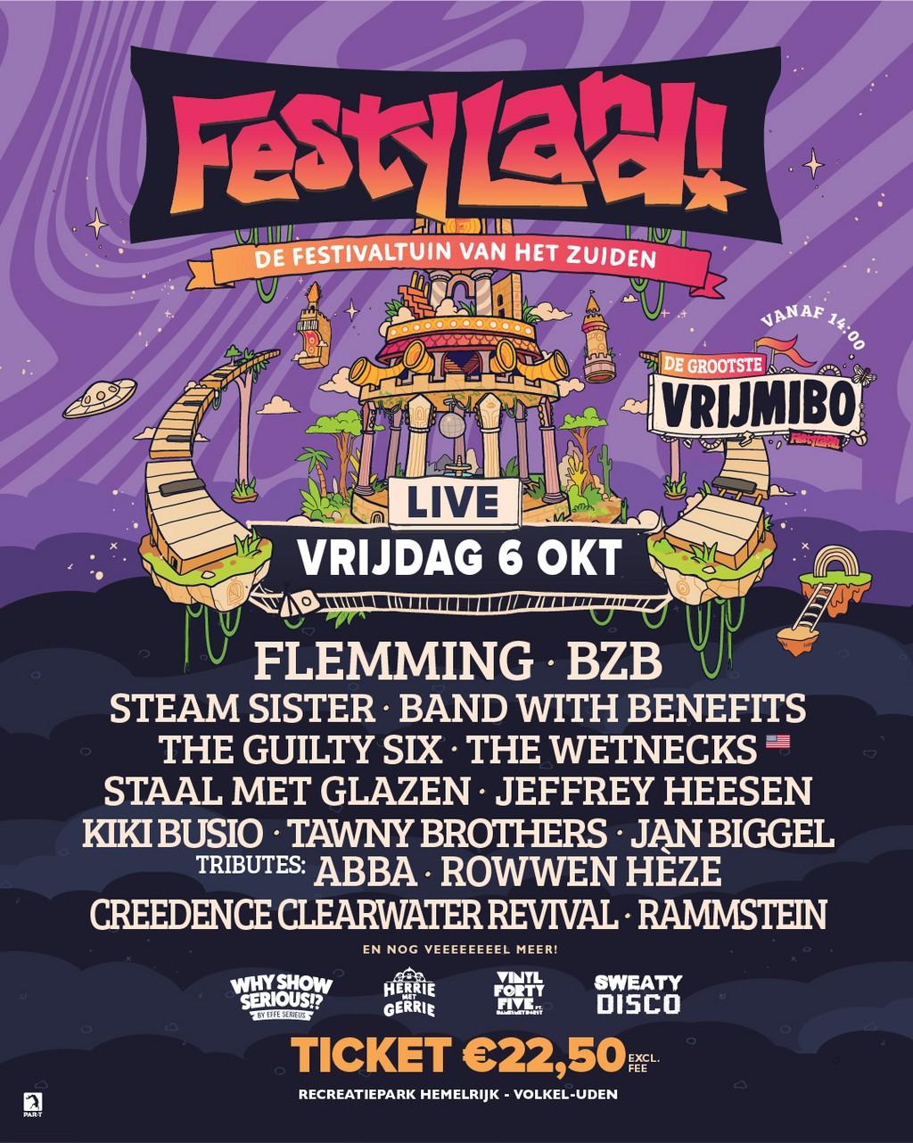 Lineup Poster FestyLand 2023