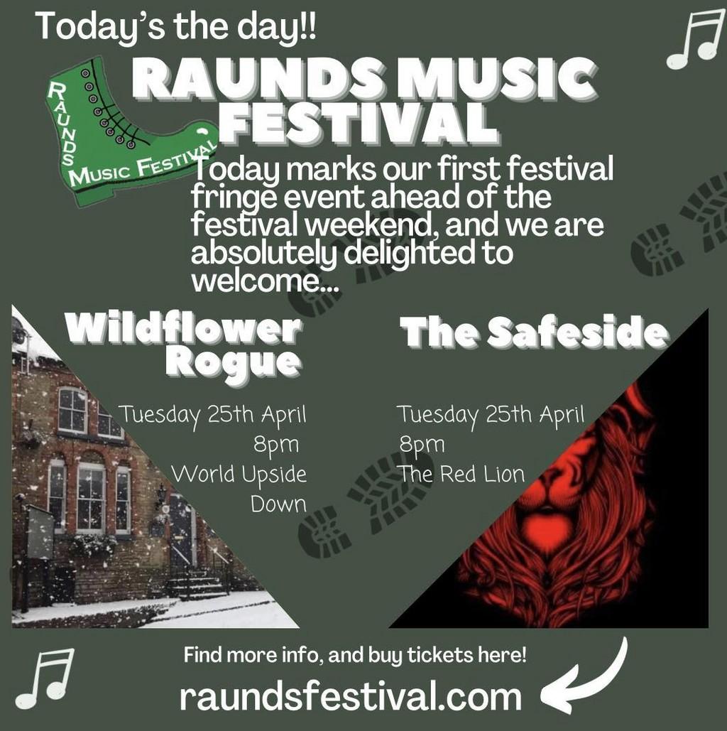 Lineup Poster Raunds Music Festival 2023