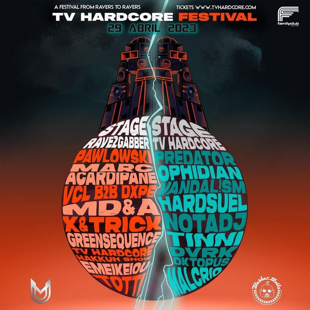 Lineup Poster TV HARDCORE FESTIVAL 2023