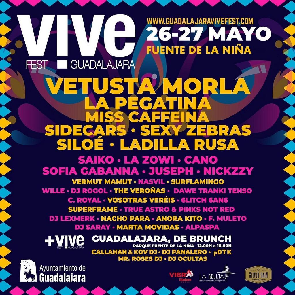 Lineup Poster Guadalajara Vive Fest 2023