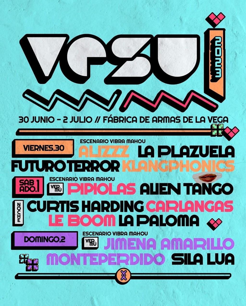 Lineup Poster VESU Festival 2023