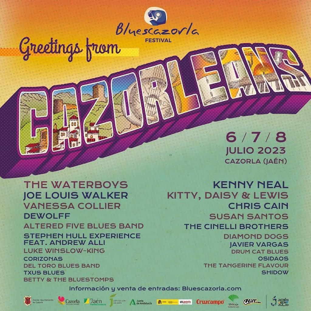 Lineup Poster BluesCazorla Festival 2023