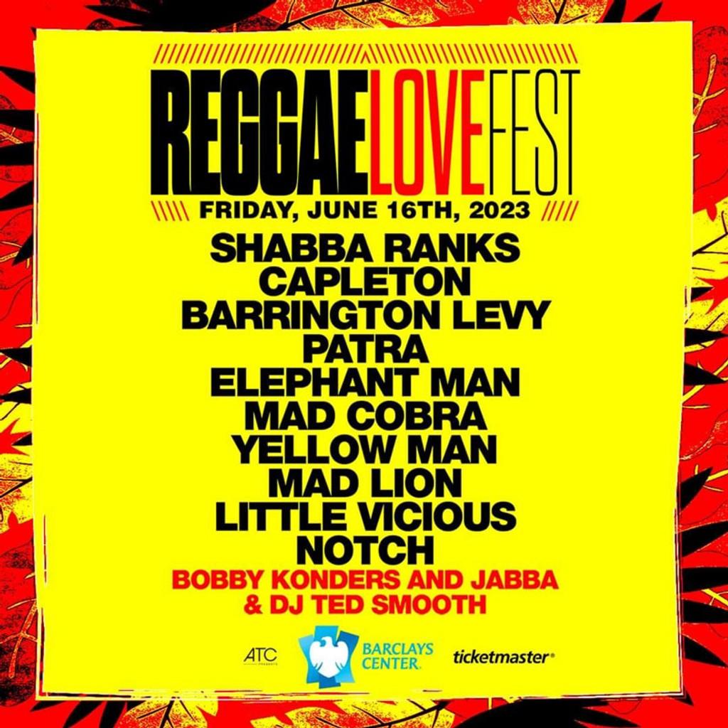 Lineup Poster Reggae Love Fest 2023