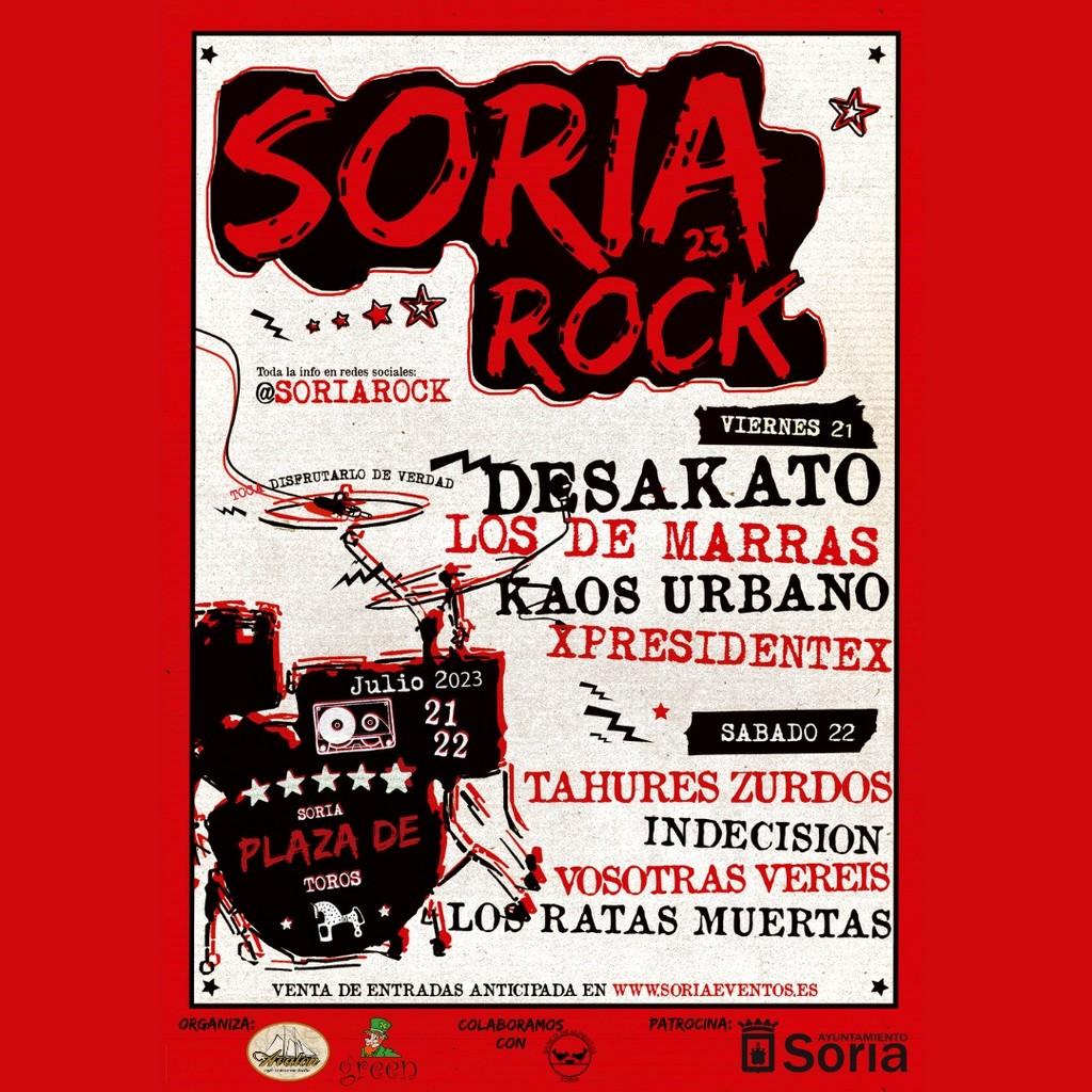 Lineup Poster Soria Rock 2023