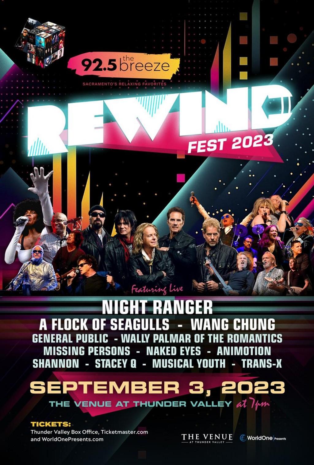Lineup Poster Rewind Fest 2023