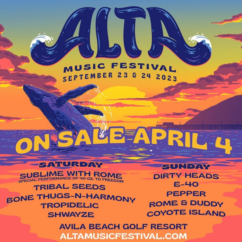 Lineup Poster Alta Music Festival 2023