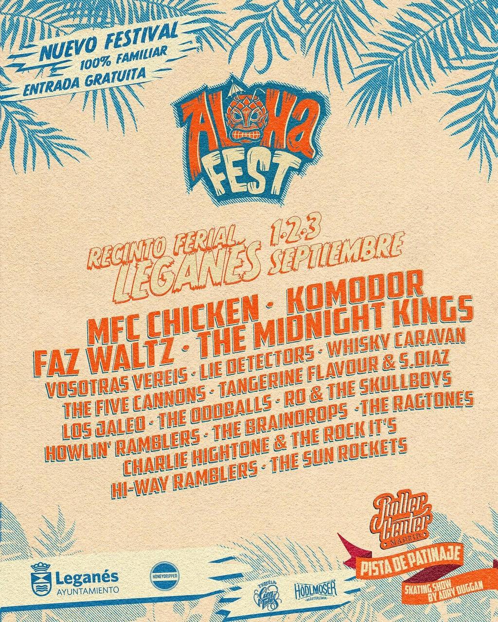 Lineup Poster Aloha Fest 2023