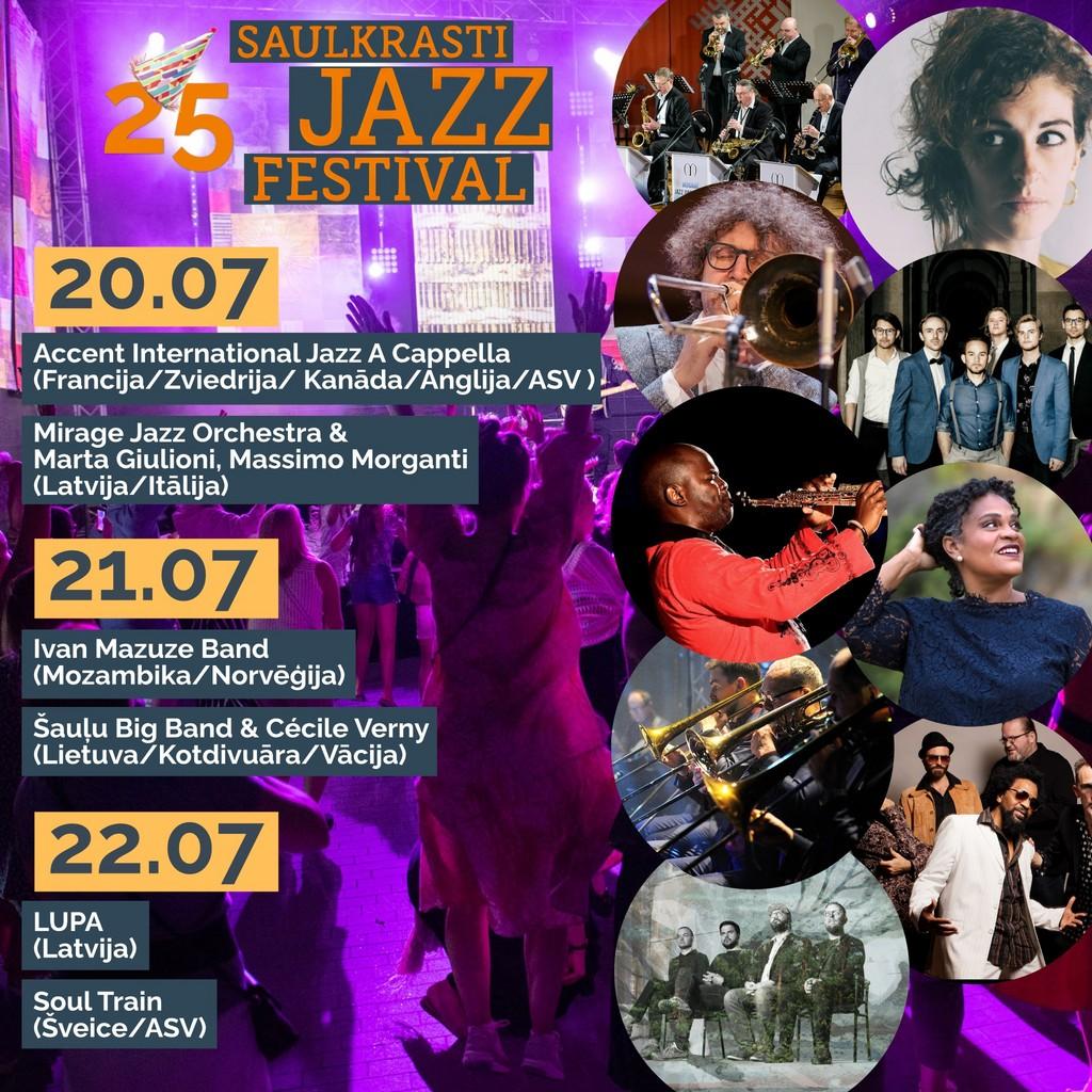 Lineup Poster Saulkrasti Jazz Festival 2023