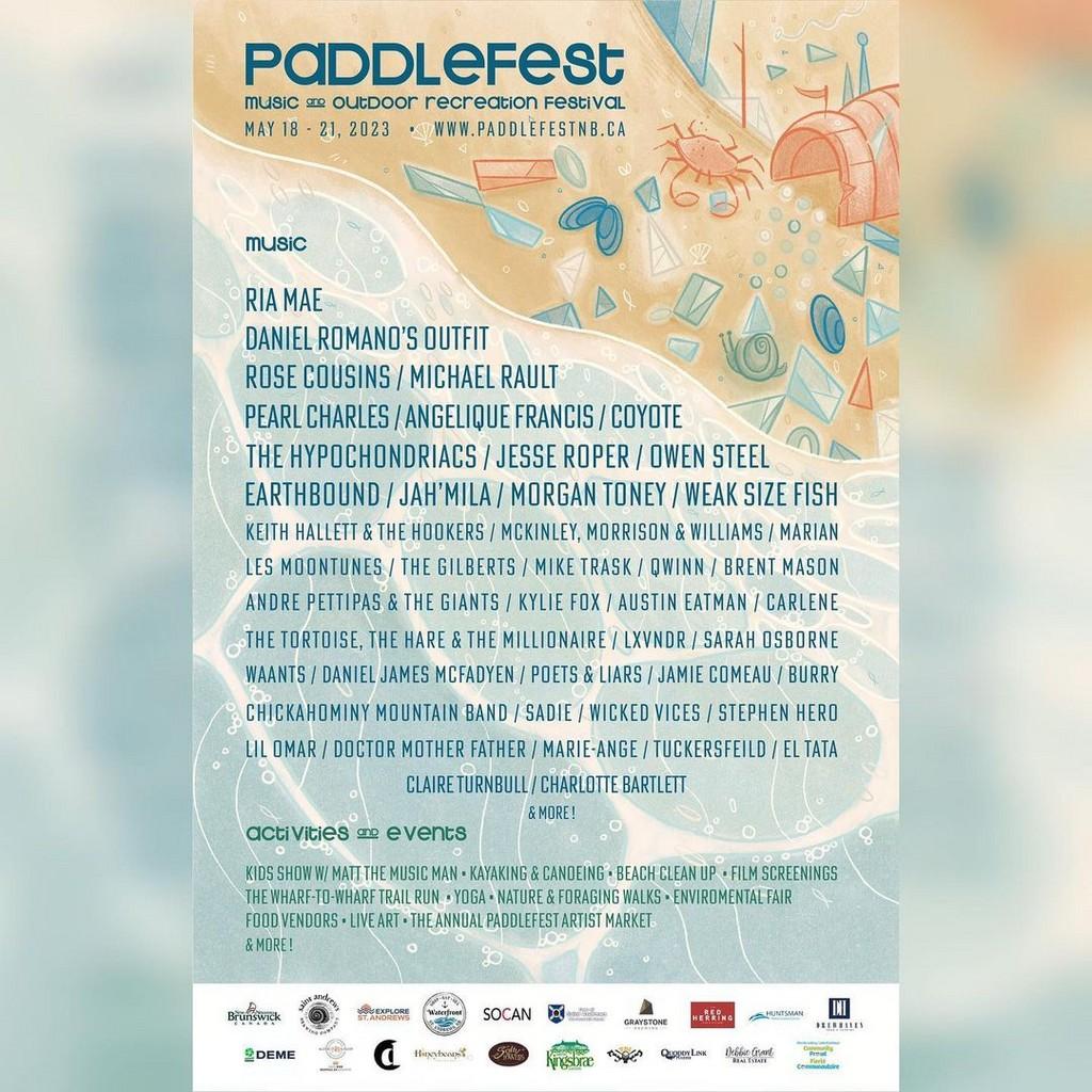 Lineup Poster Paddlefest 2023