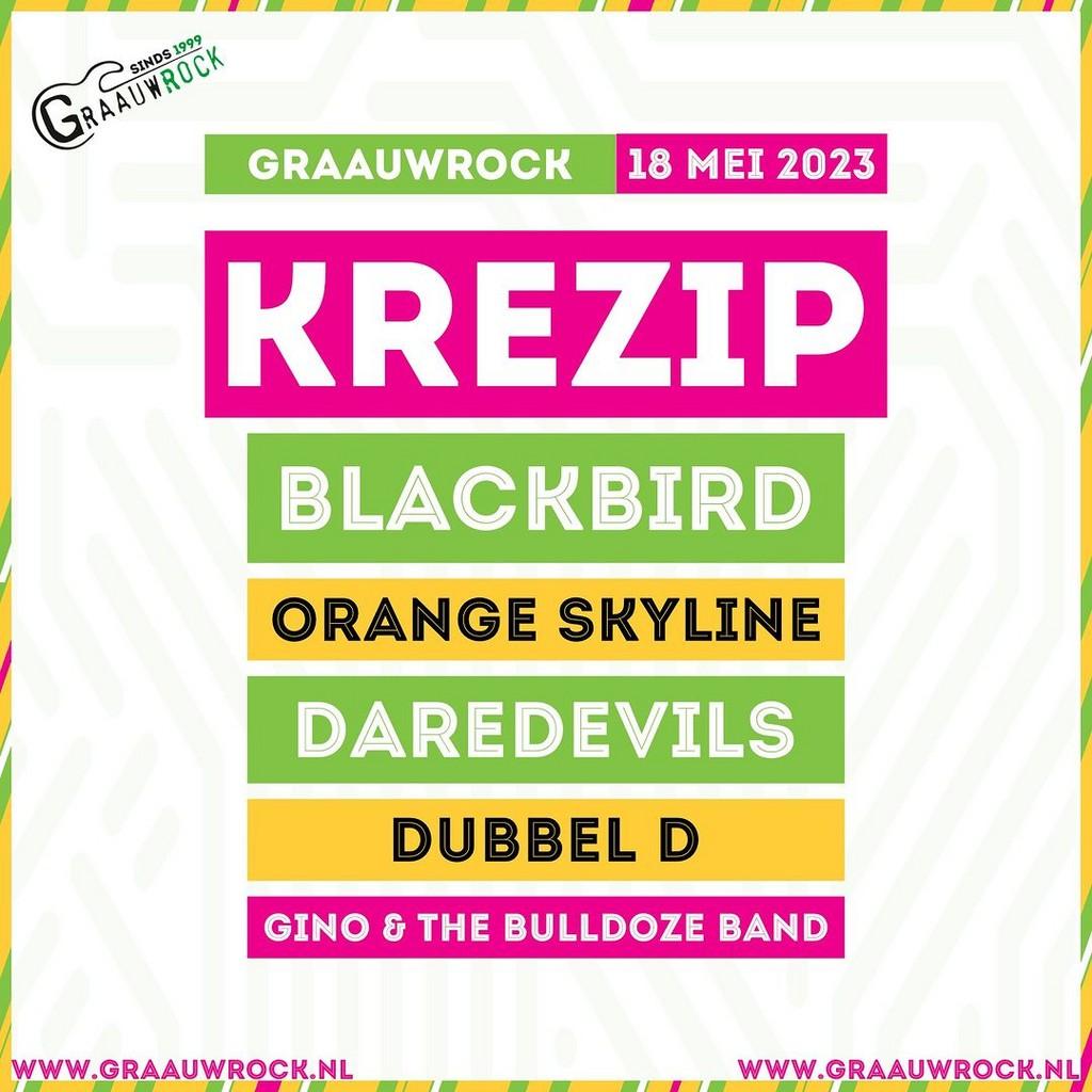 Lineup Poster Graauwrock 2023