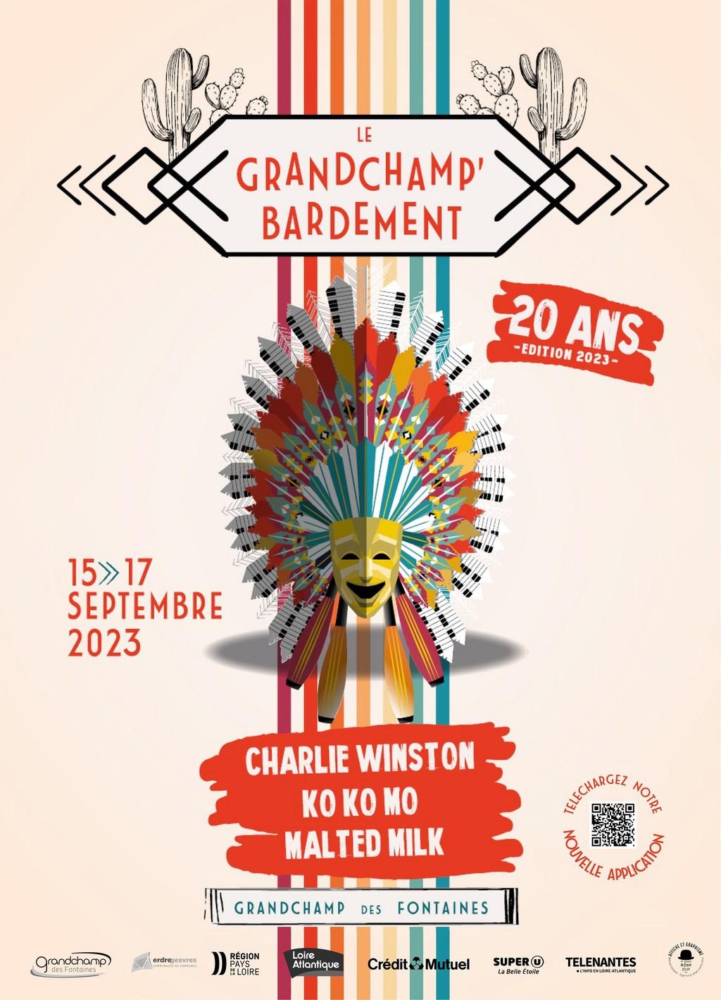 Lineup Poster Festival Grandchamp'Bardement 2023