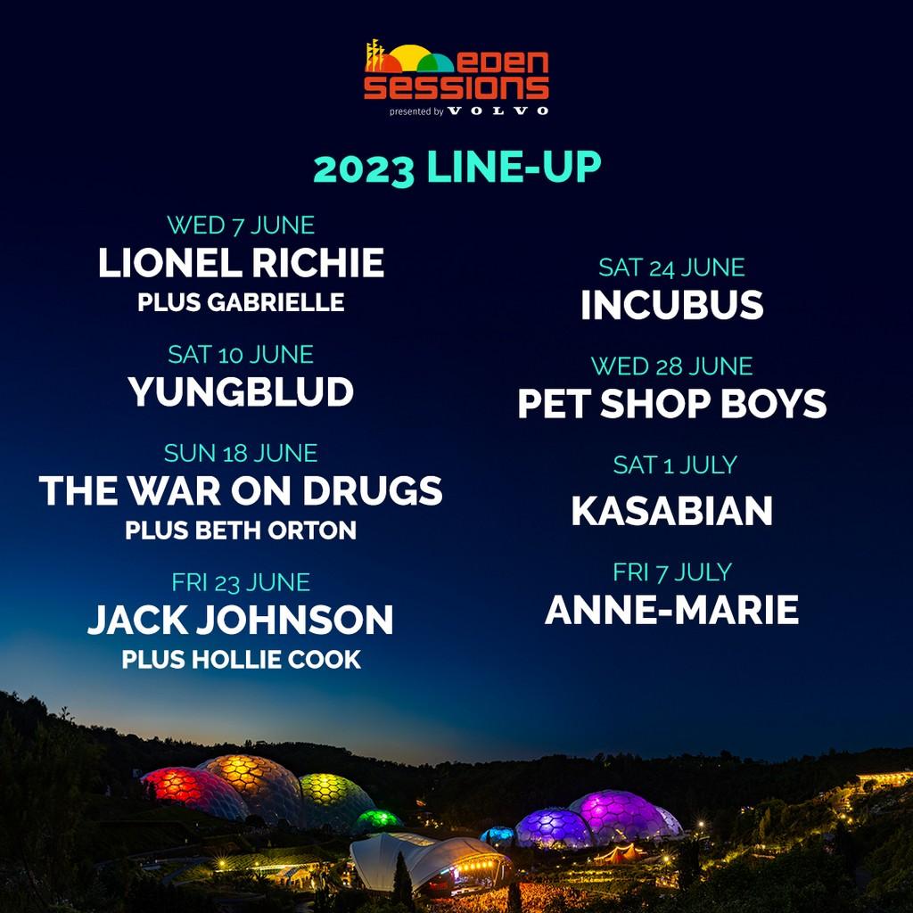 Lineup Poster Eden Sessions 2023