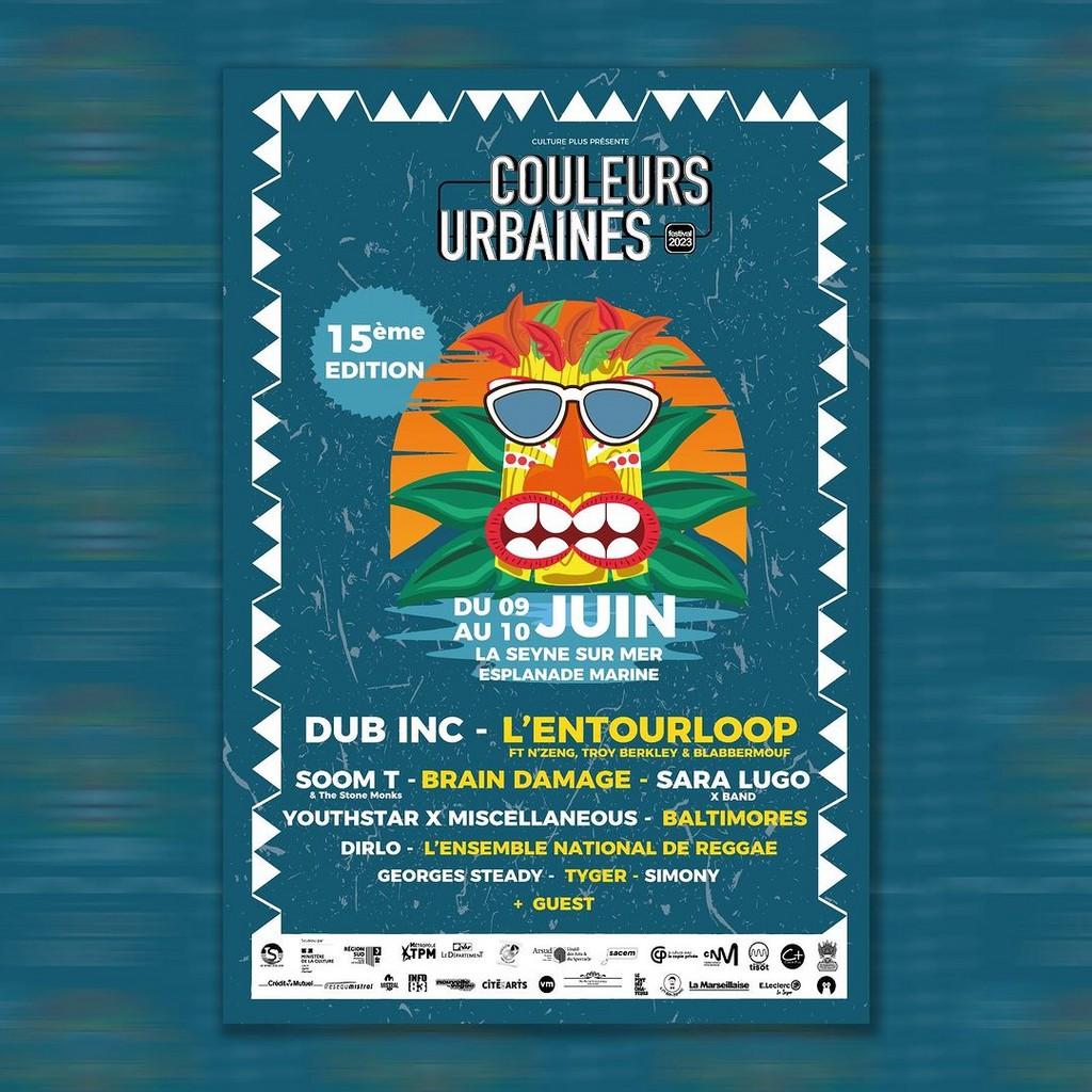 Lineup Poster Couleurs Urbaines 2023