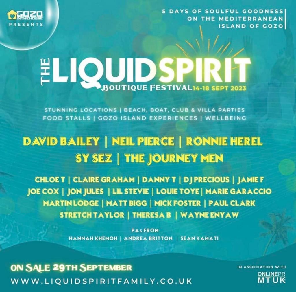 Lineup Poster Liquid Spirit Boutique 2023