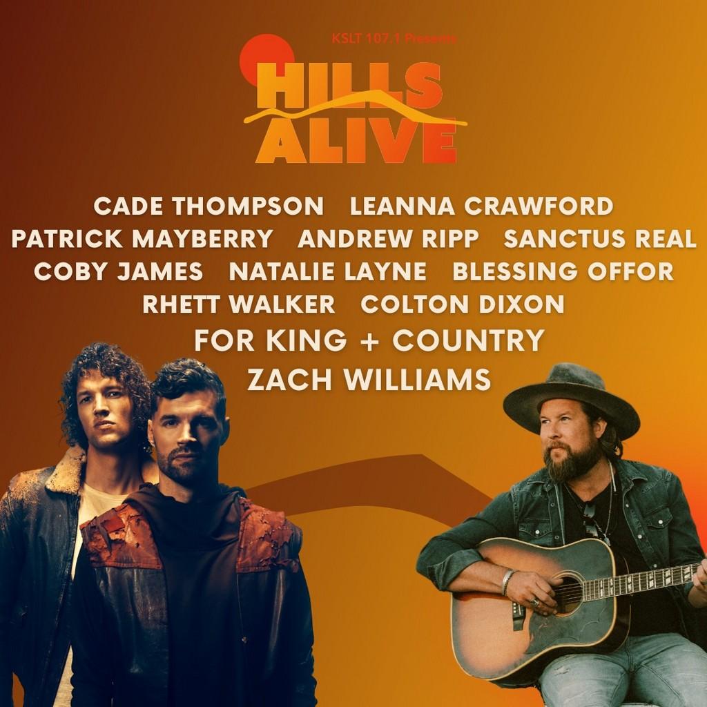 Lineup Poster Hills Alive Festival 2023