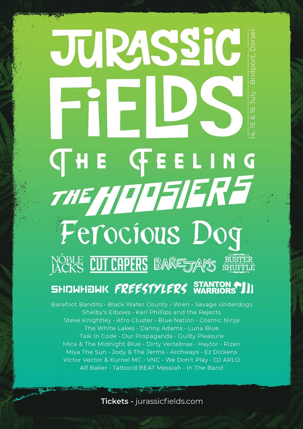 Lineup Poster Jurassic Fields 2023