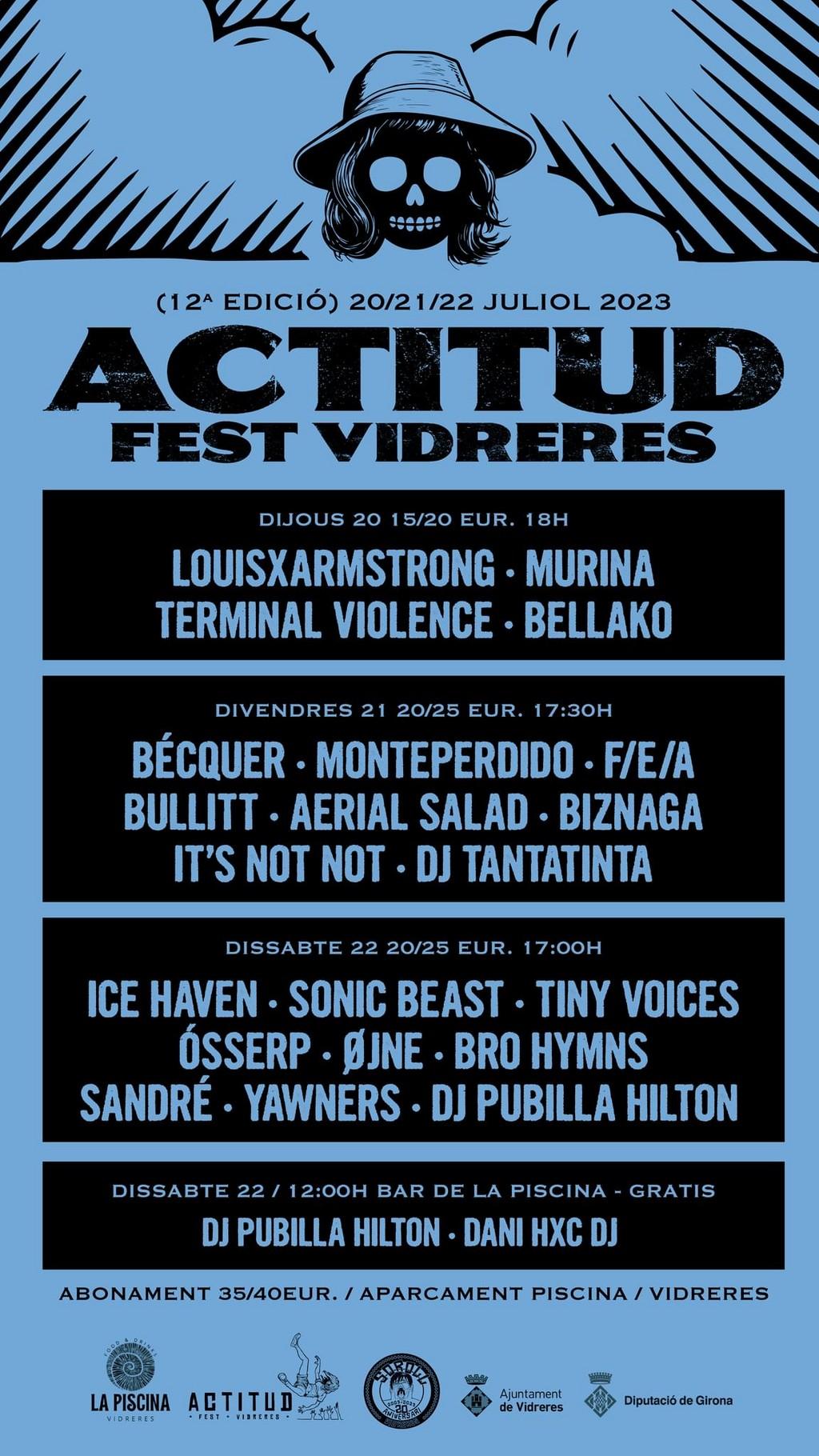 Lineup Poster Actitud Fest 2023