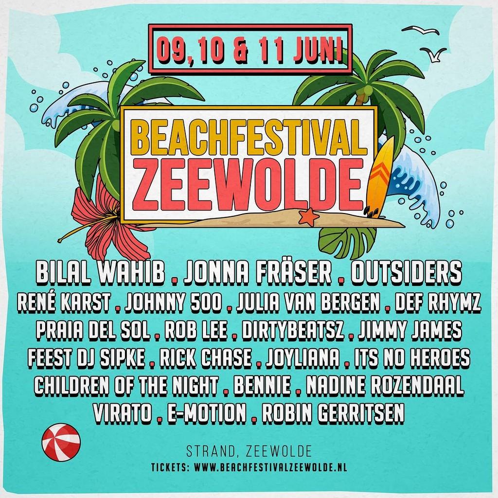 Lineup Poster Beachfestival Zeewolde 2023