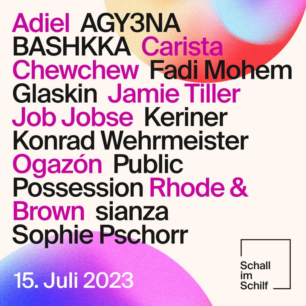 Lineup Poster Schall im Schilf 2023