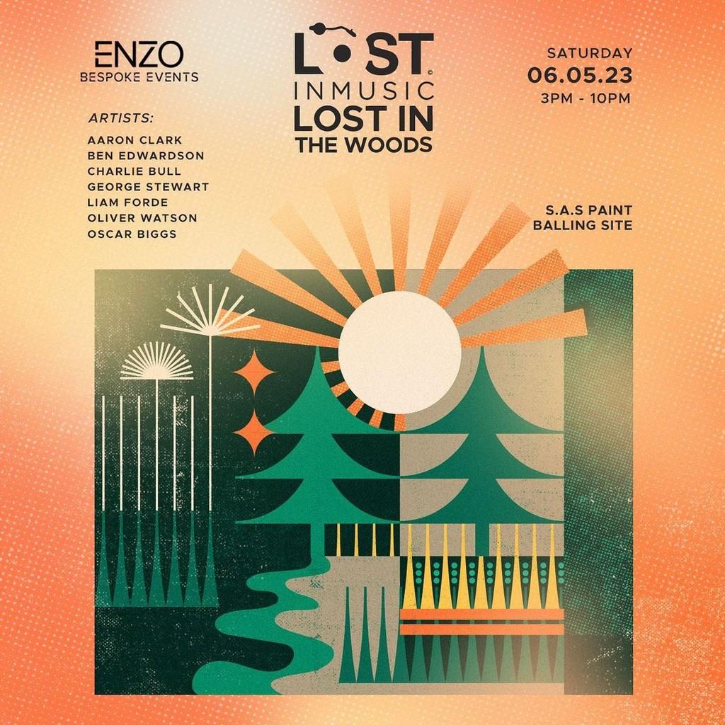 Lineup Poster Lost In Music: Lost In The Woods 2023