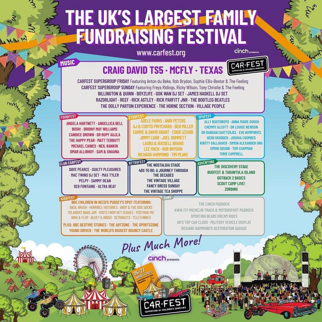 Lineup Poster CarFest 2023