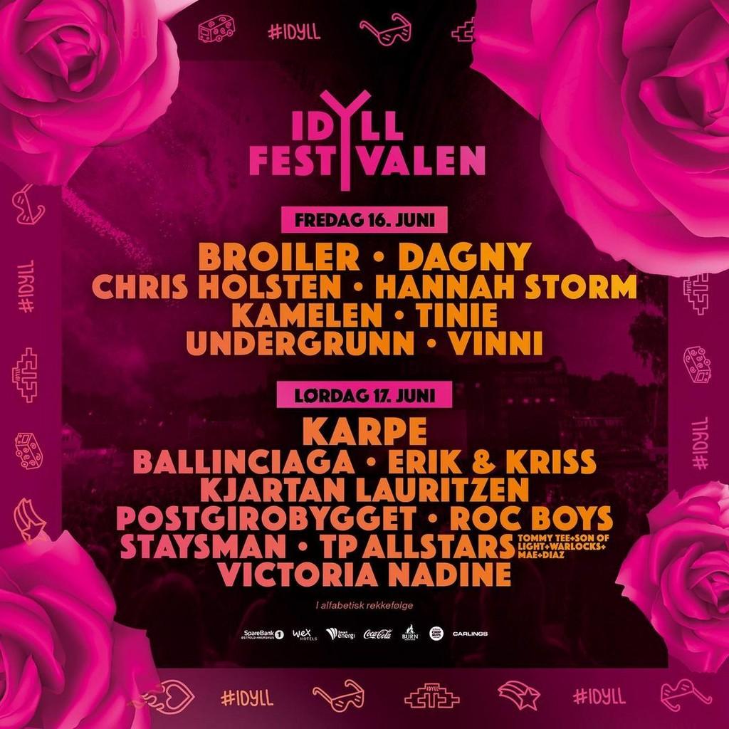 Lineup Poster IDYLL Festival 2023