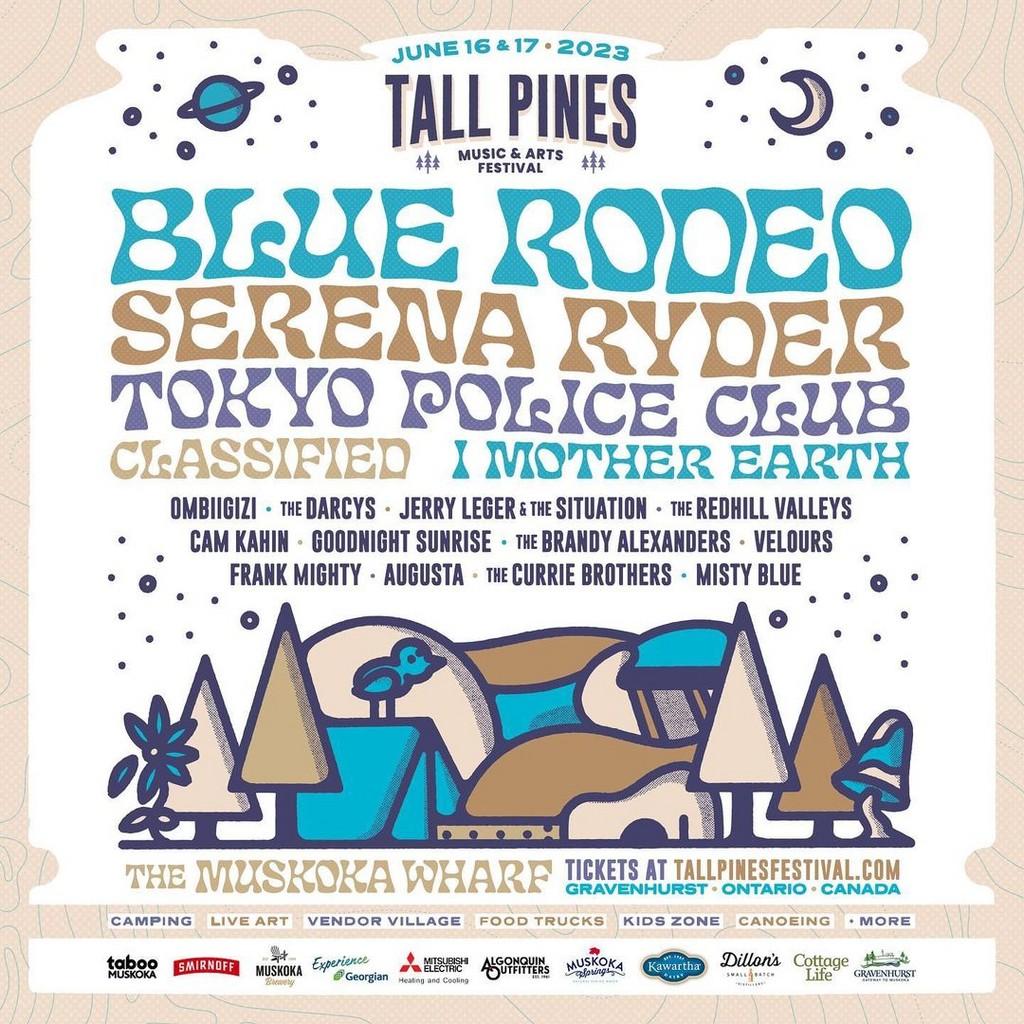 Lineup Poster Tall Pines Festival 2023