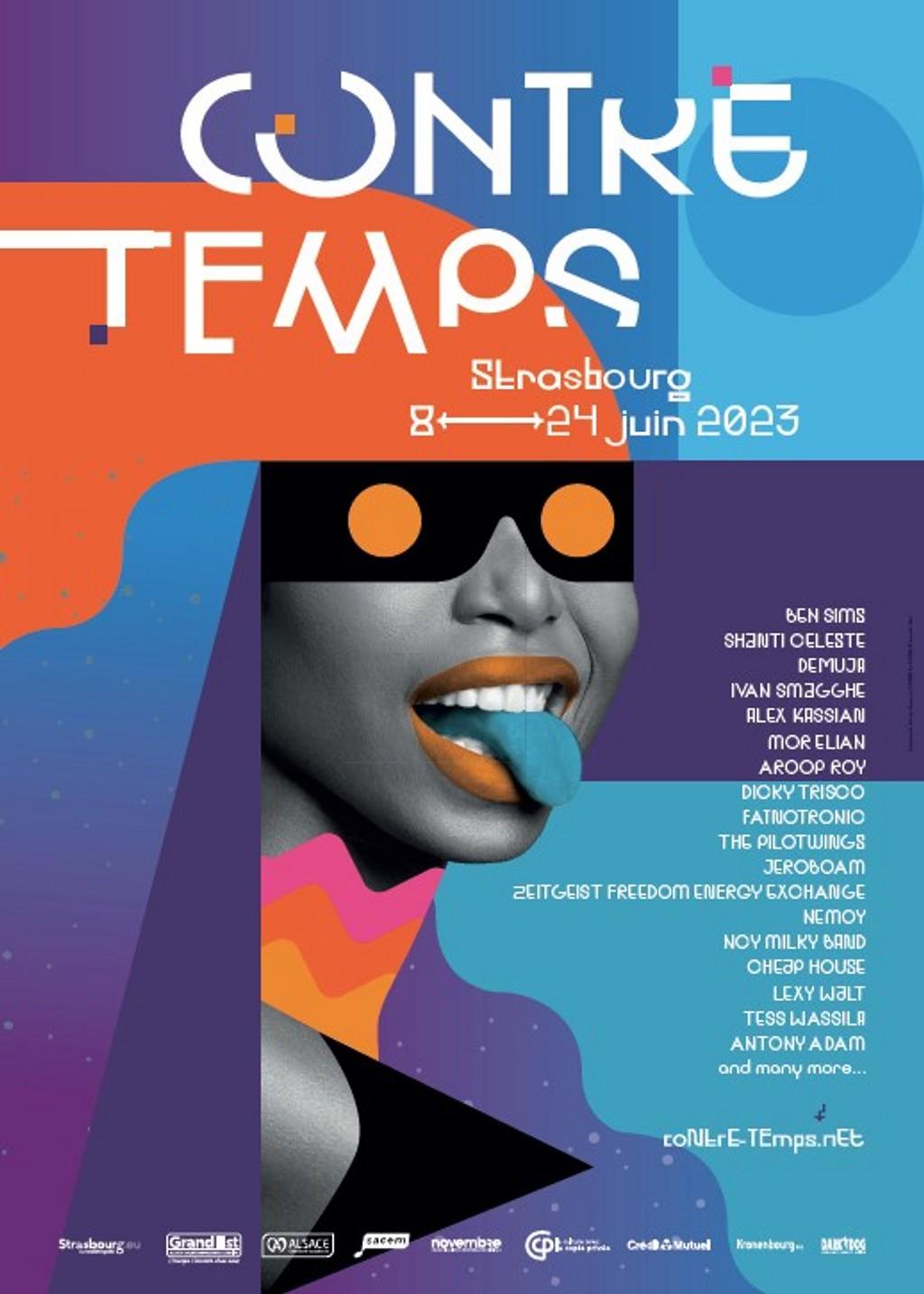 Lineup Poster Contre-Temps Festival 2023