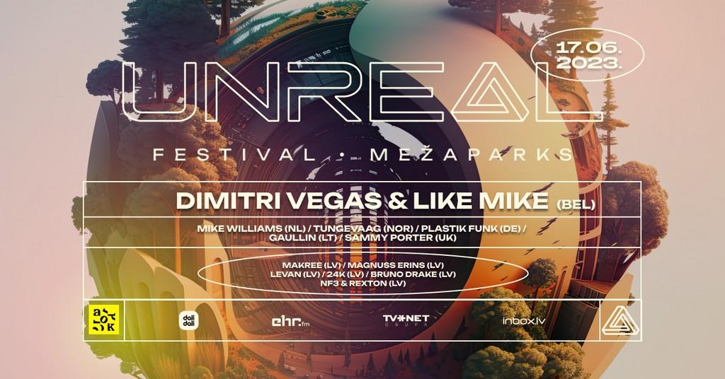 Lineup Poster Unreal Festival 2023