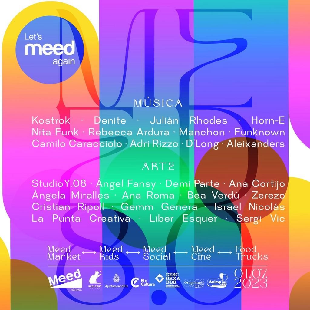 Lineup Poster MEED Festival 2023