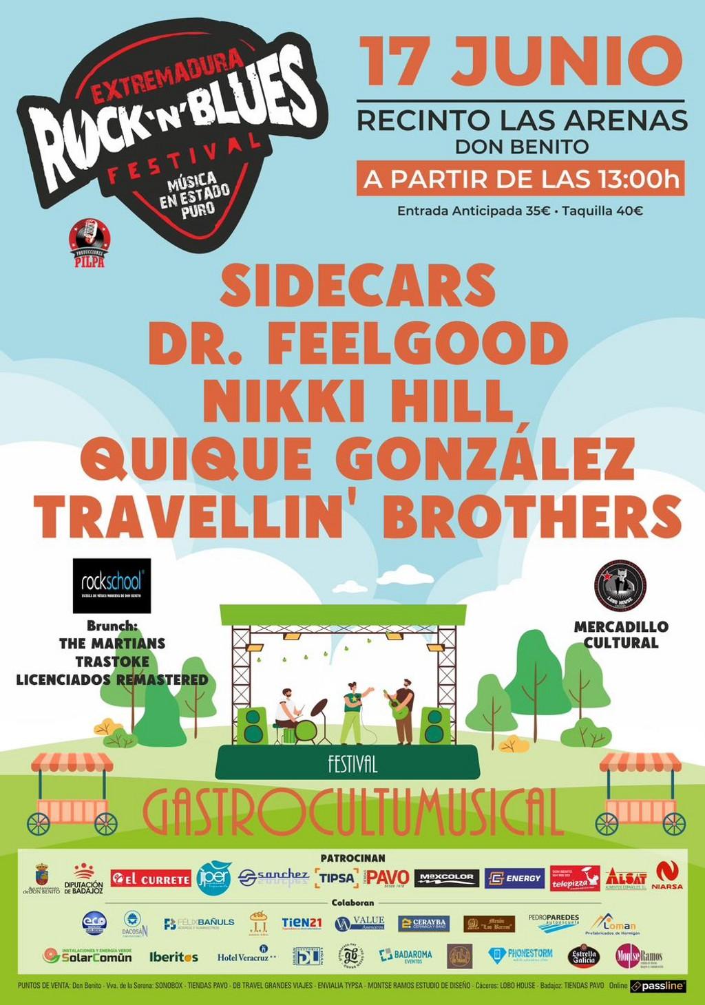 Lineup Poster Rock N Blues Festival 2023