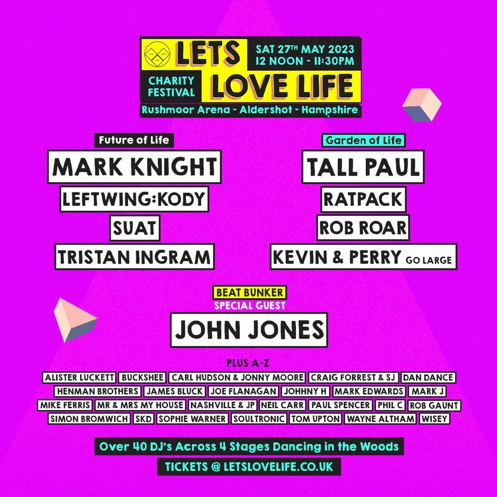 Lineup Poster Lets Love Life 2023