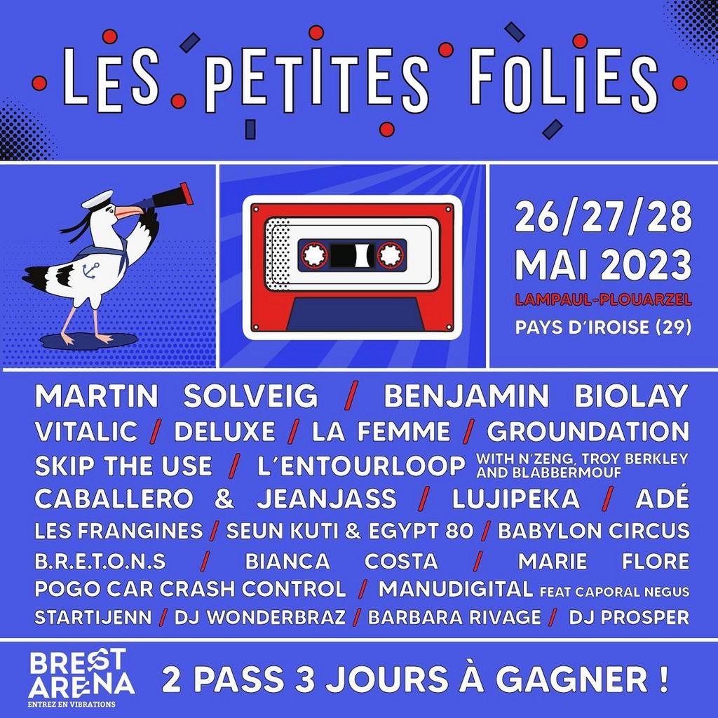 Lineup Poster Les Petites Folies 2023