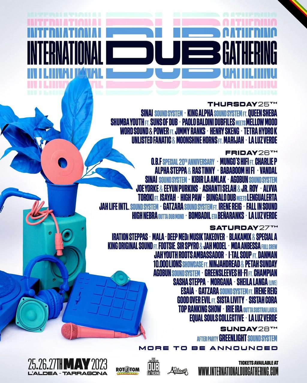 Lineup Poster International Dub Gathering 2023