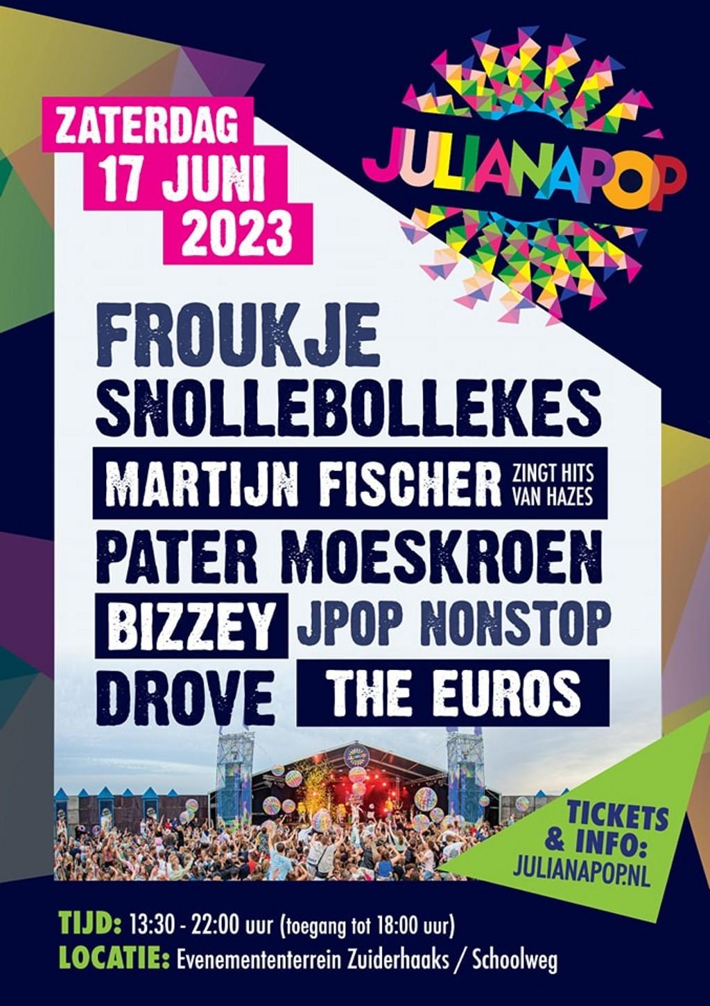 Lineup Poster Julianapop 2023