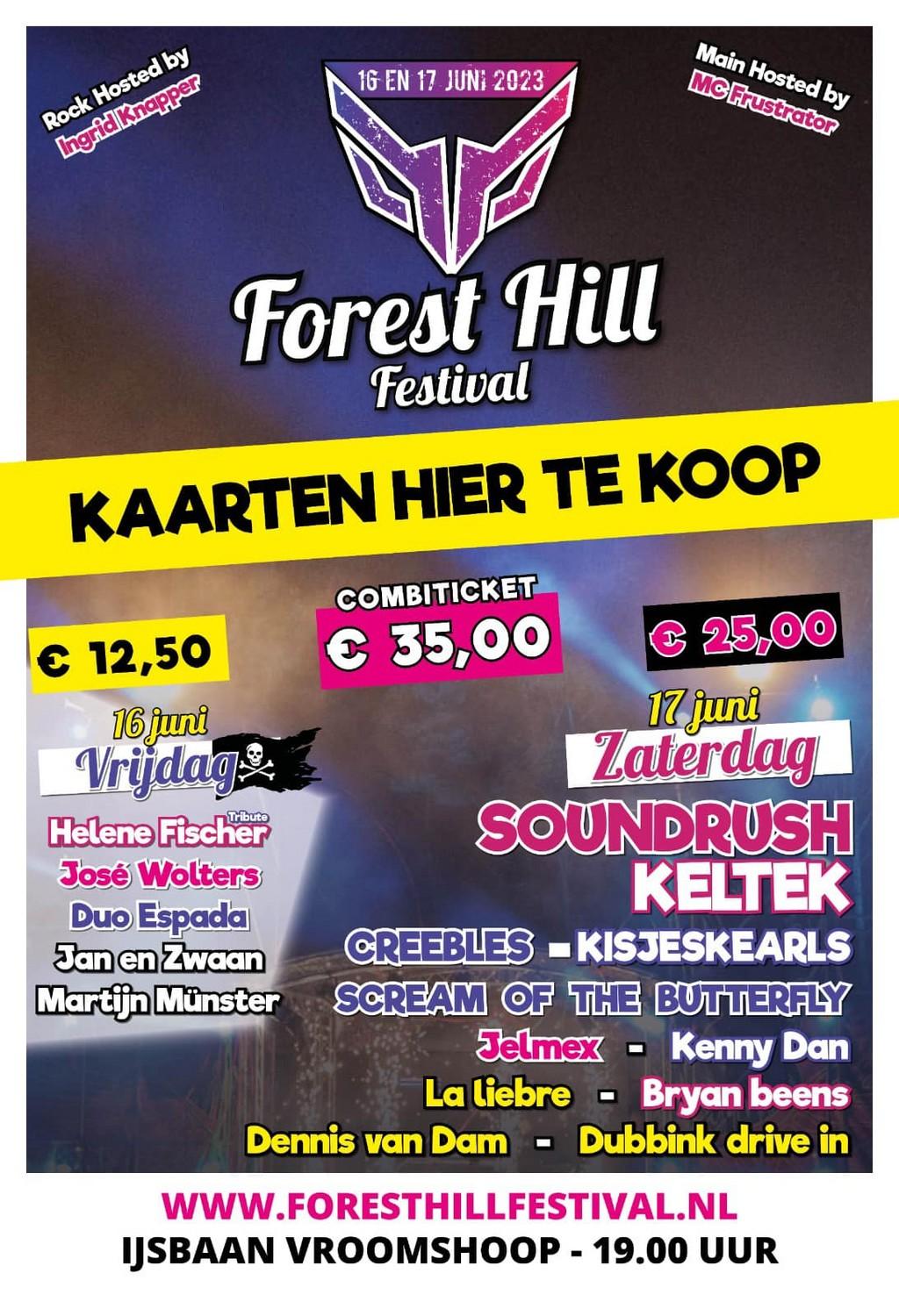 Lineup Poster Forest Hill Festival 2023