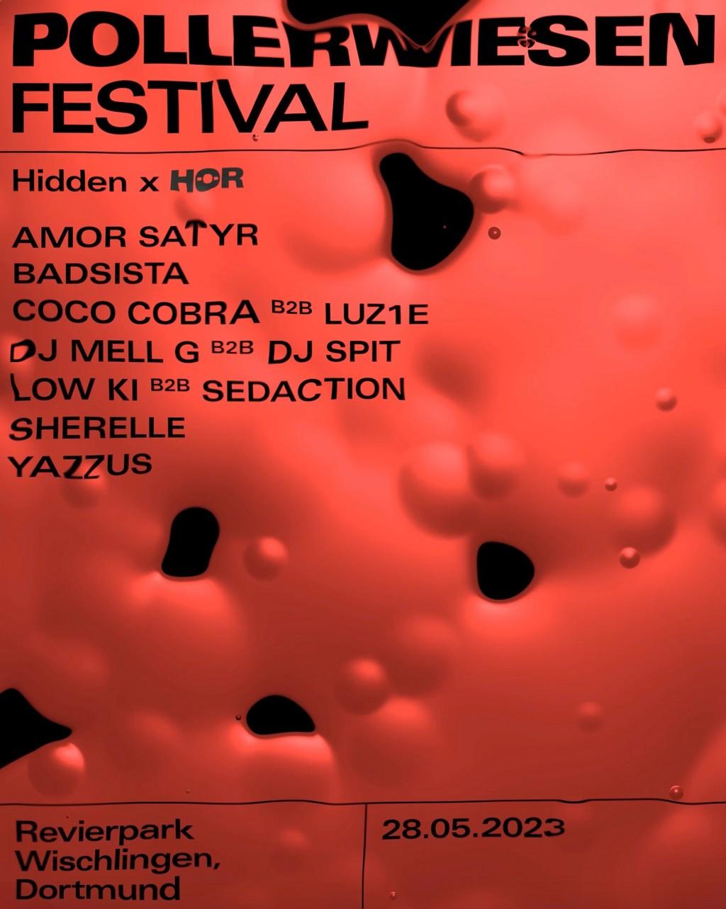 Lineup Poster PollerWiesen Festival 2023