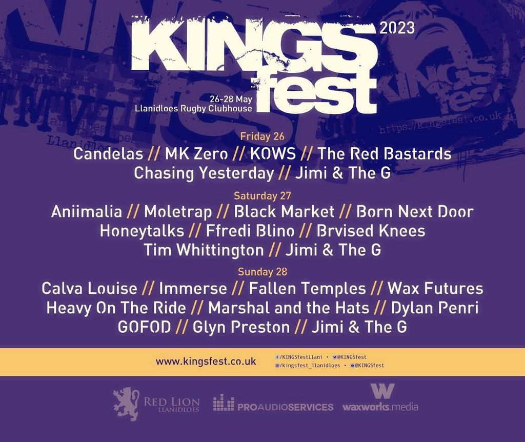 Lineup Poster KINGSfest 2023