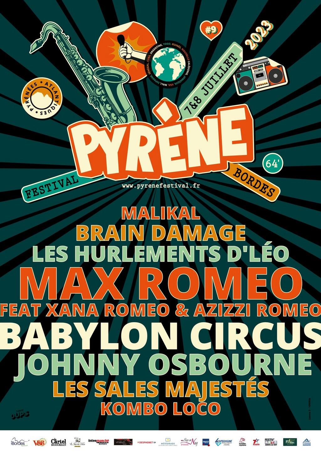 Lineup Poster Pyrene Festival 2023