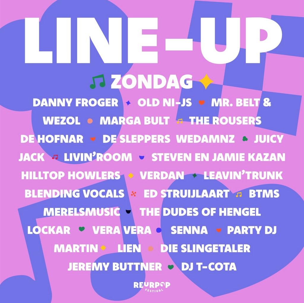 Lineup Poster Reurpop 2023