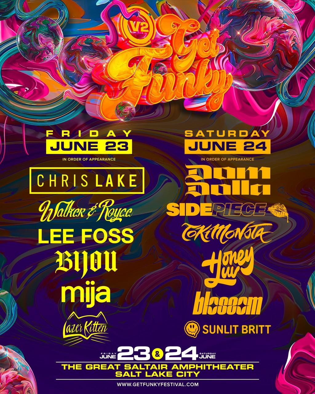 Lineup Poster Get Funky 2023
