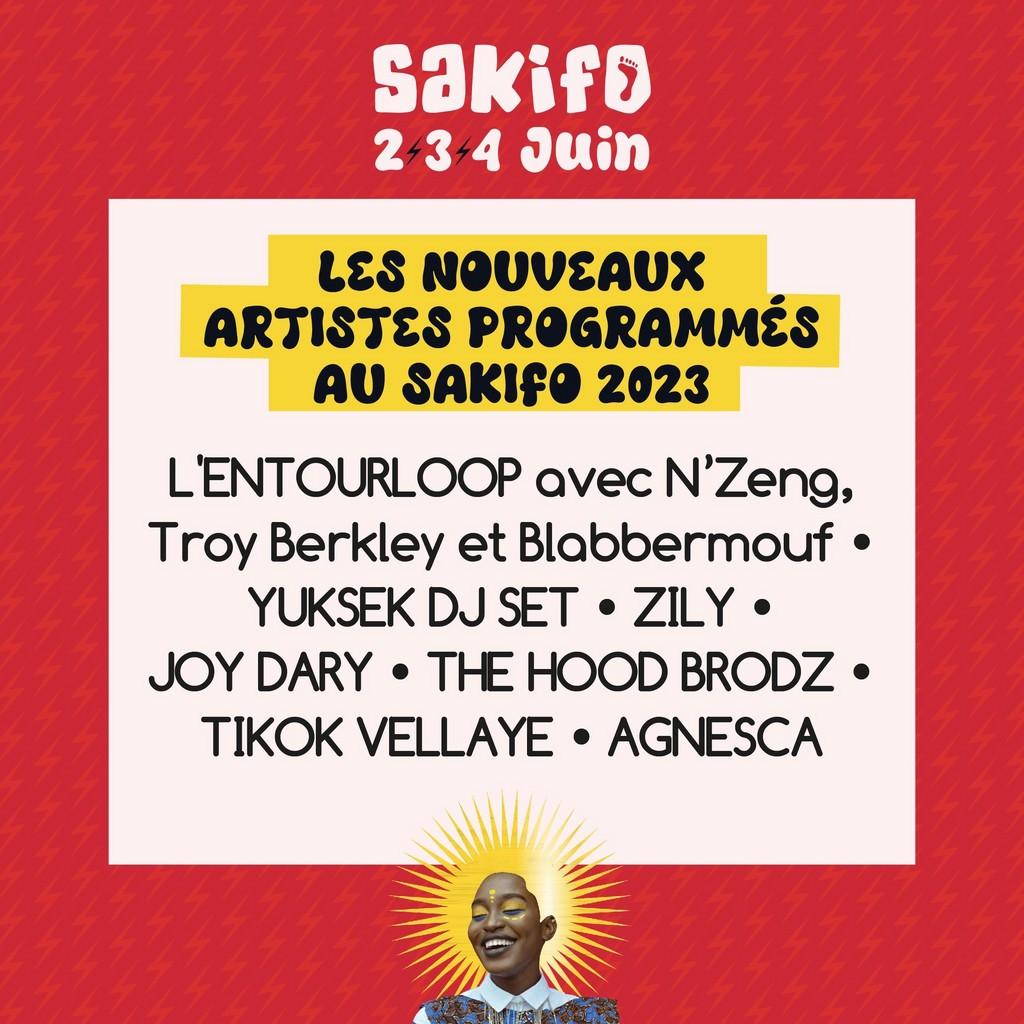 Lineup Poster Sakifo Musik Festival 2023