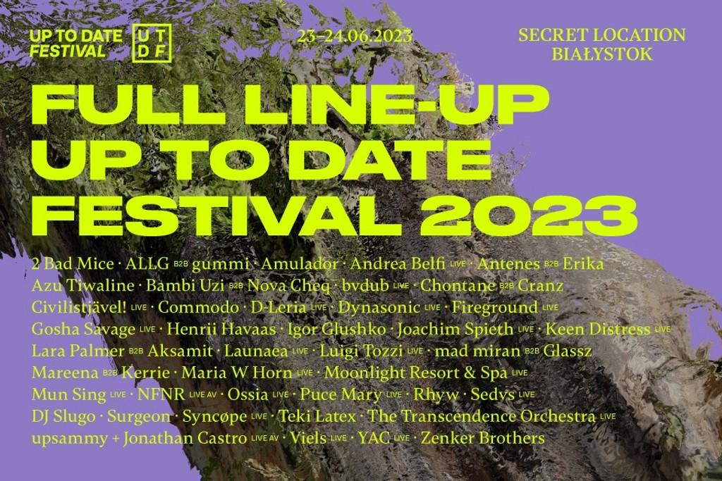 Lineup Poster Up To Date Festival 2023