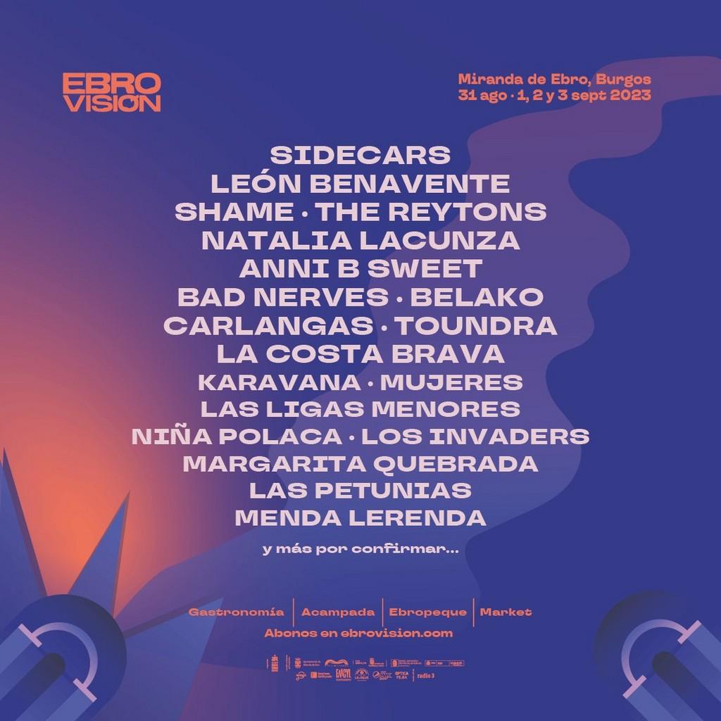 Lineup Poster Festival Ebrovisión 2023