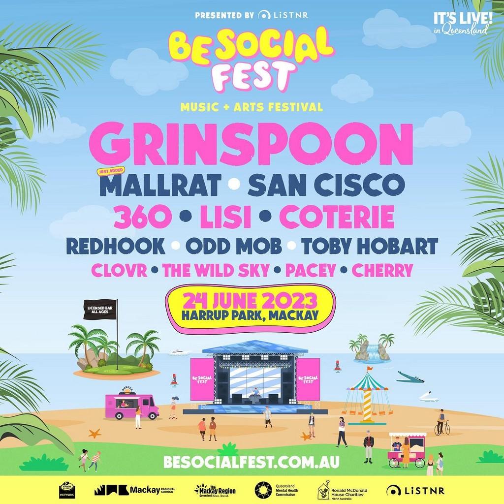 Lineup Poster BE Social Fest 2023