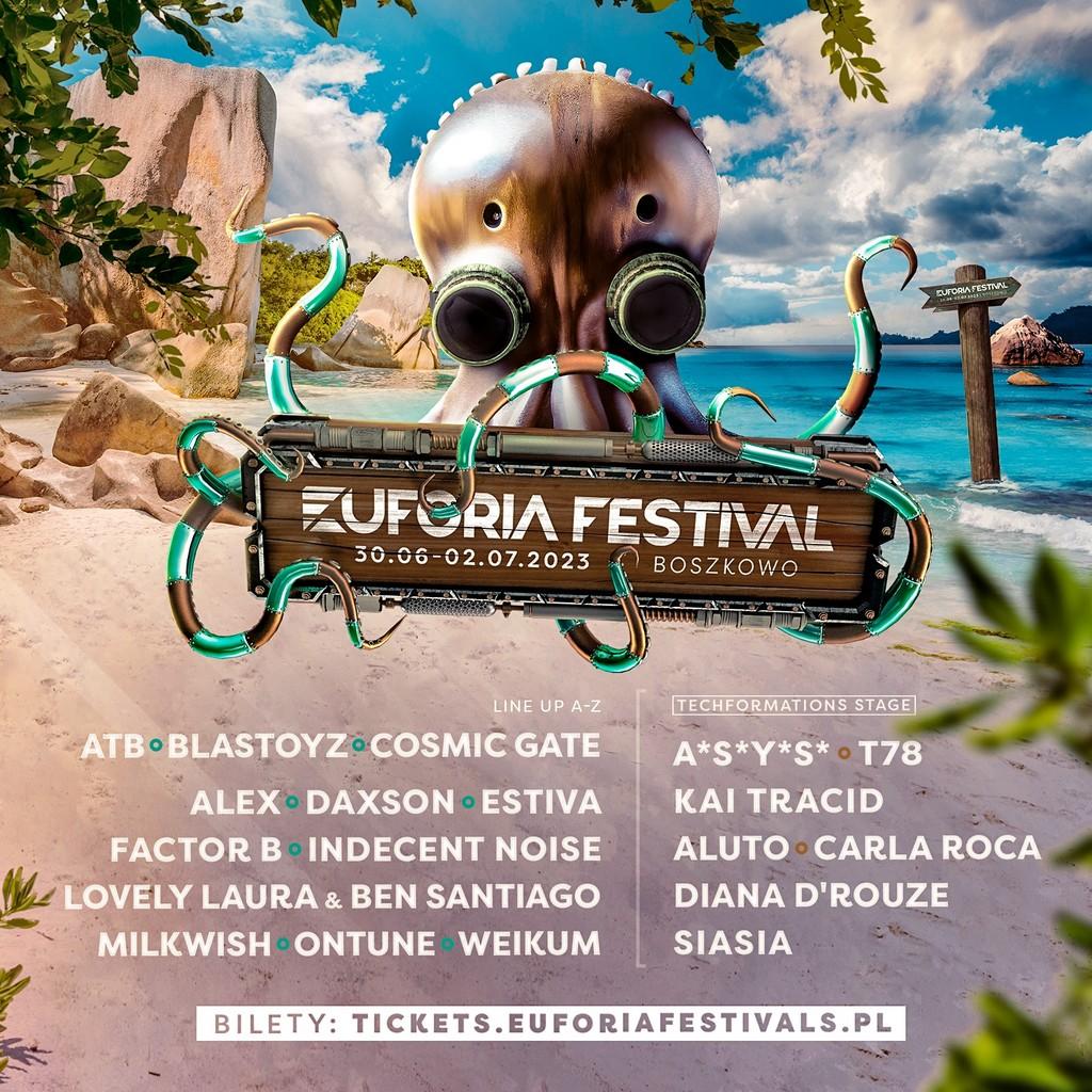 Lineup Poster Euforia Festival 2023